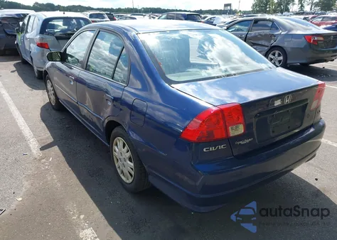 2004 Honda Civic Lx из США, поврежденный, VIN 2HGES16654H530467
